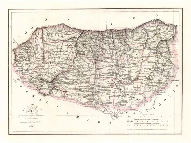 Mapa antiguo de León